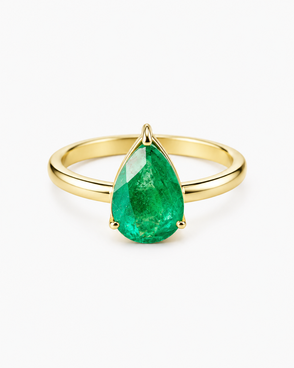 ANEL ESMERO IRIS DE GAIA EM OURO 18K E ESMERALDA