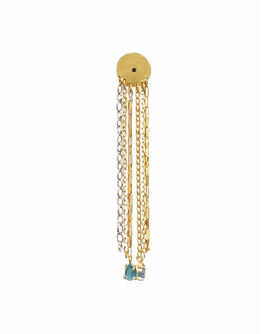 TARRAXA COM FRANJAS EM OURO 18K COM TOPAZIO LONDON